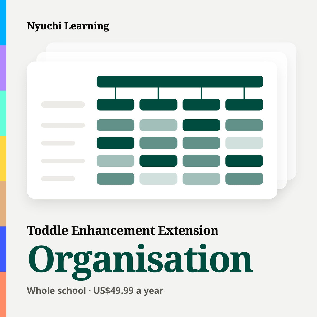 Toddle Enhancement Extension — Organisation licence: whole school, US$49.99 a year